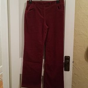 Ann Taylor Red Corduroy Pants